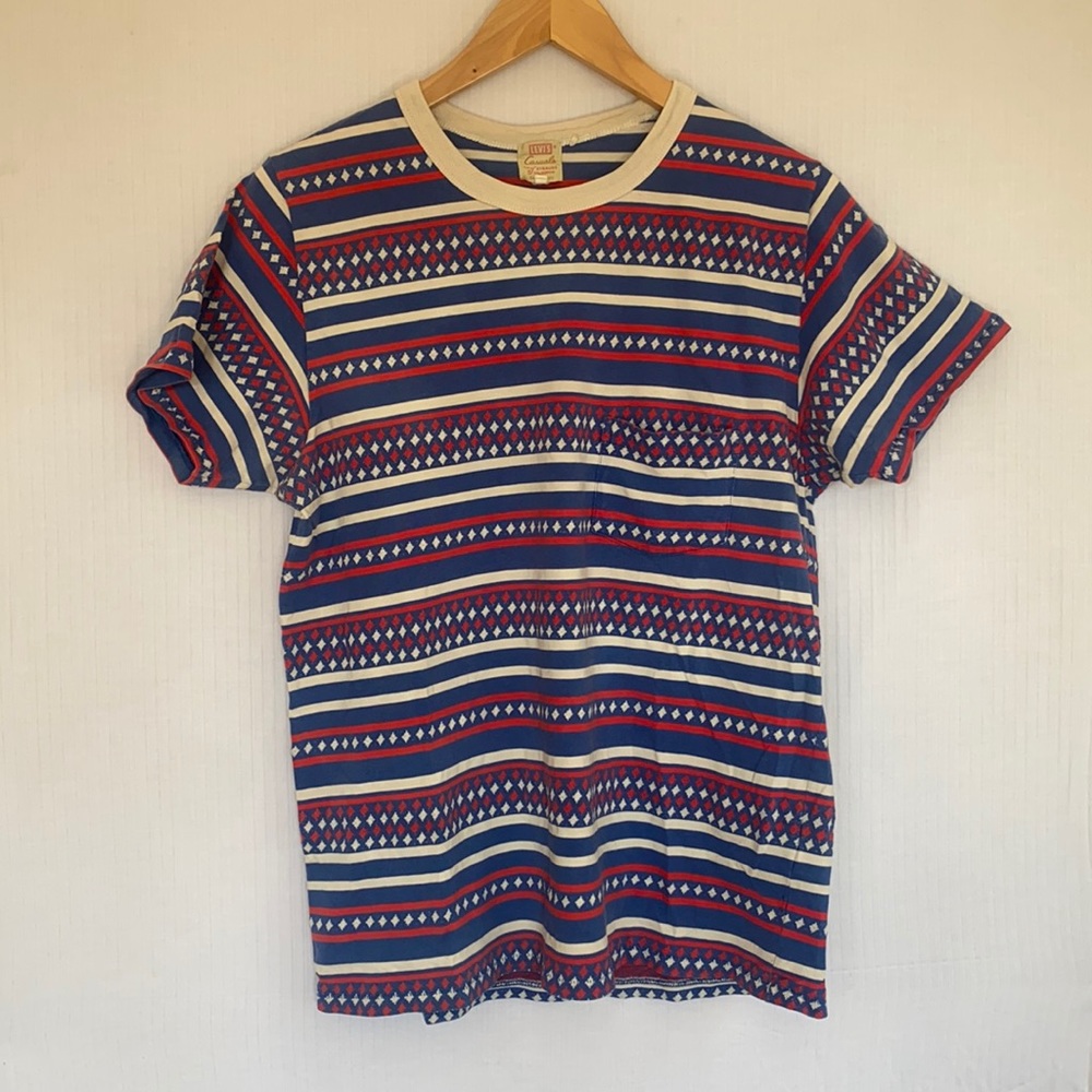 LVC Levi’s Vintage Clothing Casuals diamond knit crew neck T shirt